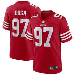Nick Bosa #97 San Francisco 49ers Nike Game NFL Football Jersey Red Lifestyle