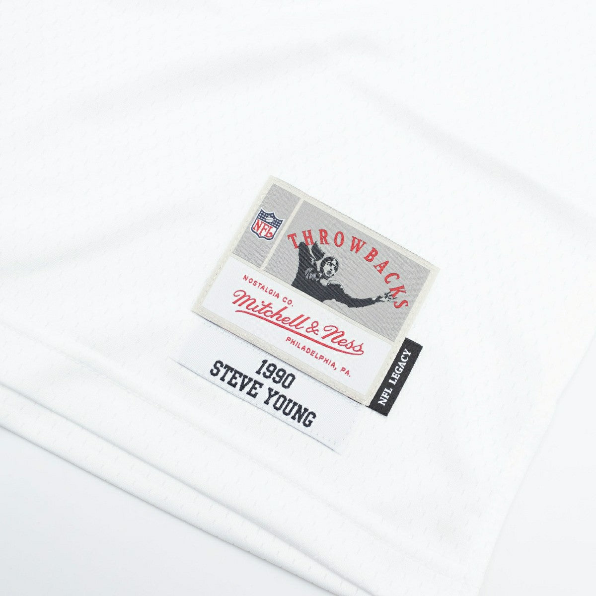 Steve Young #8 San Francisco 49ers Mitchell & Ness Throwback NFL Jersey White Taass for sale