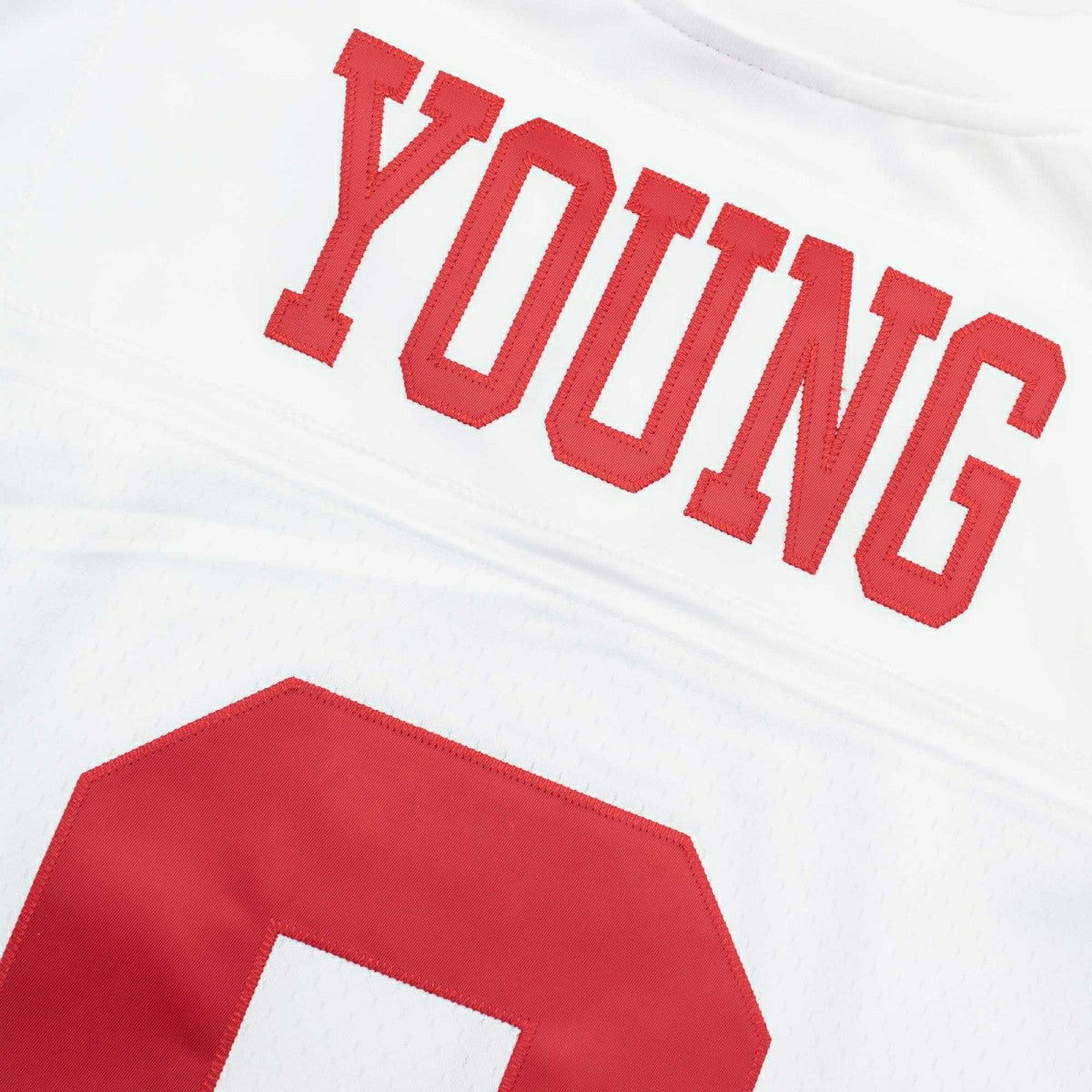 Steve Young #8 San Francisco 49ers Mitchell & Ness Throwback NFL Jersey White Taass for sale