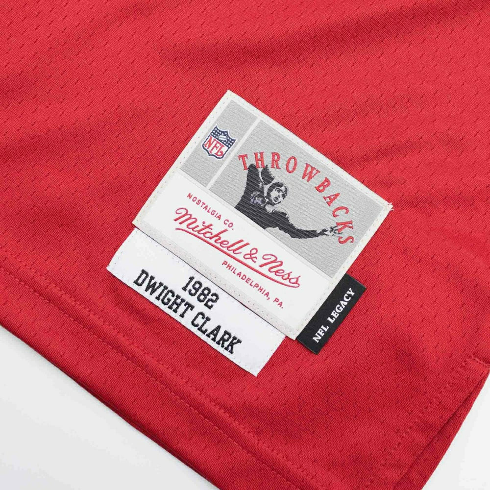 Dwight Clark #87 San Francisco 49ers Mitchell & Ness Throwback NFL Jersey Red Lifestyle