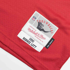 Ronnie Lott #42 San Francisco 49ers Mitchell & Ness Throwback NFL Jersey Red Taass for sale