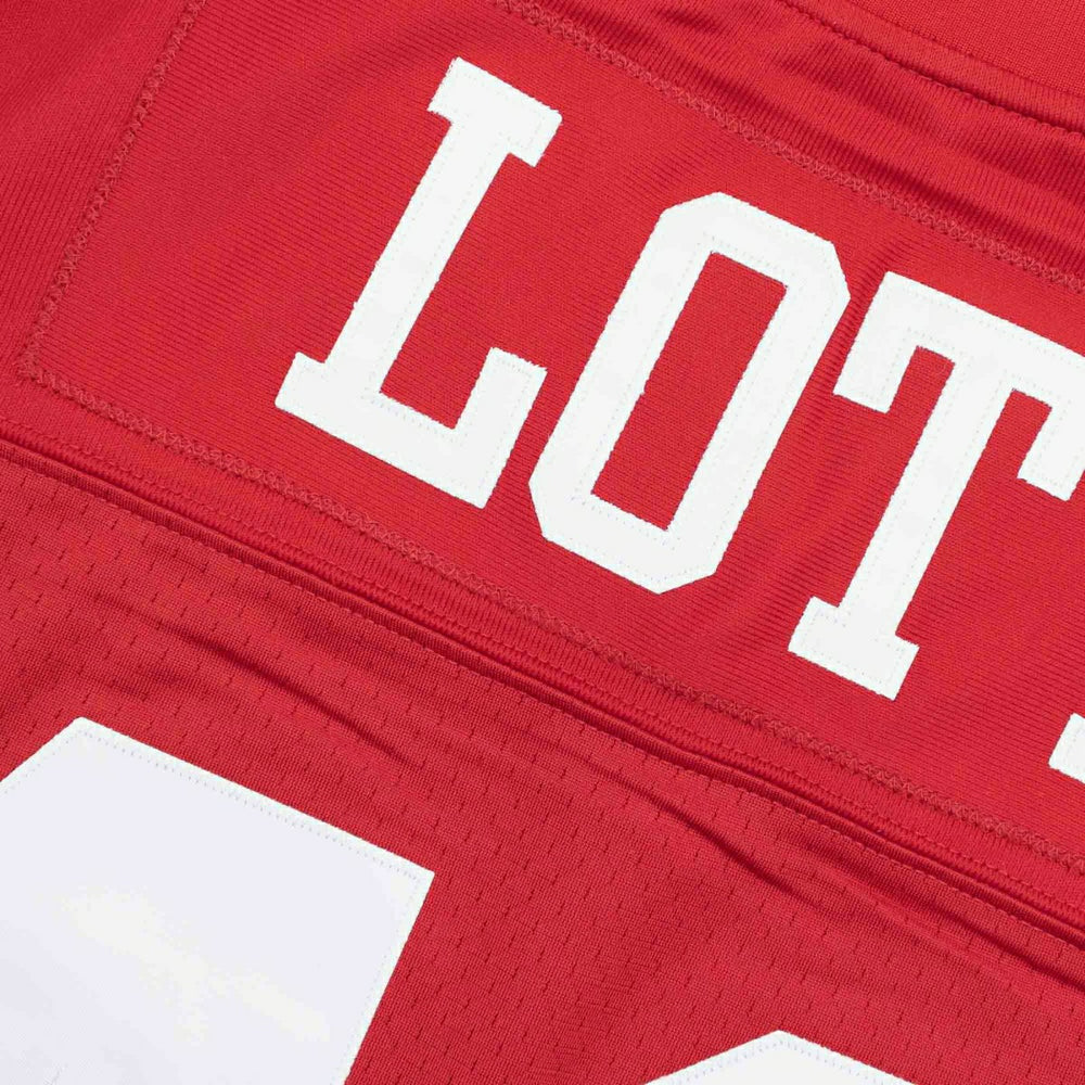 Ronnie Lott #42 San Francisco 49ers Mitchell & Ness Throwback NFL Jersey Red Taass for sale