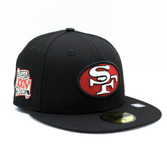 San Francisco 49ers Super Bowl XXIV New Era 59FIFTY Fitted NFL Cap Black Taass US