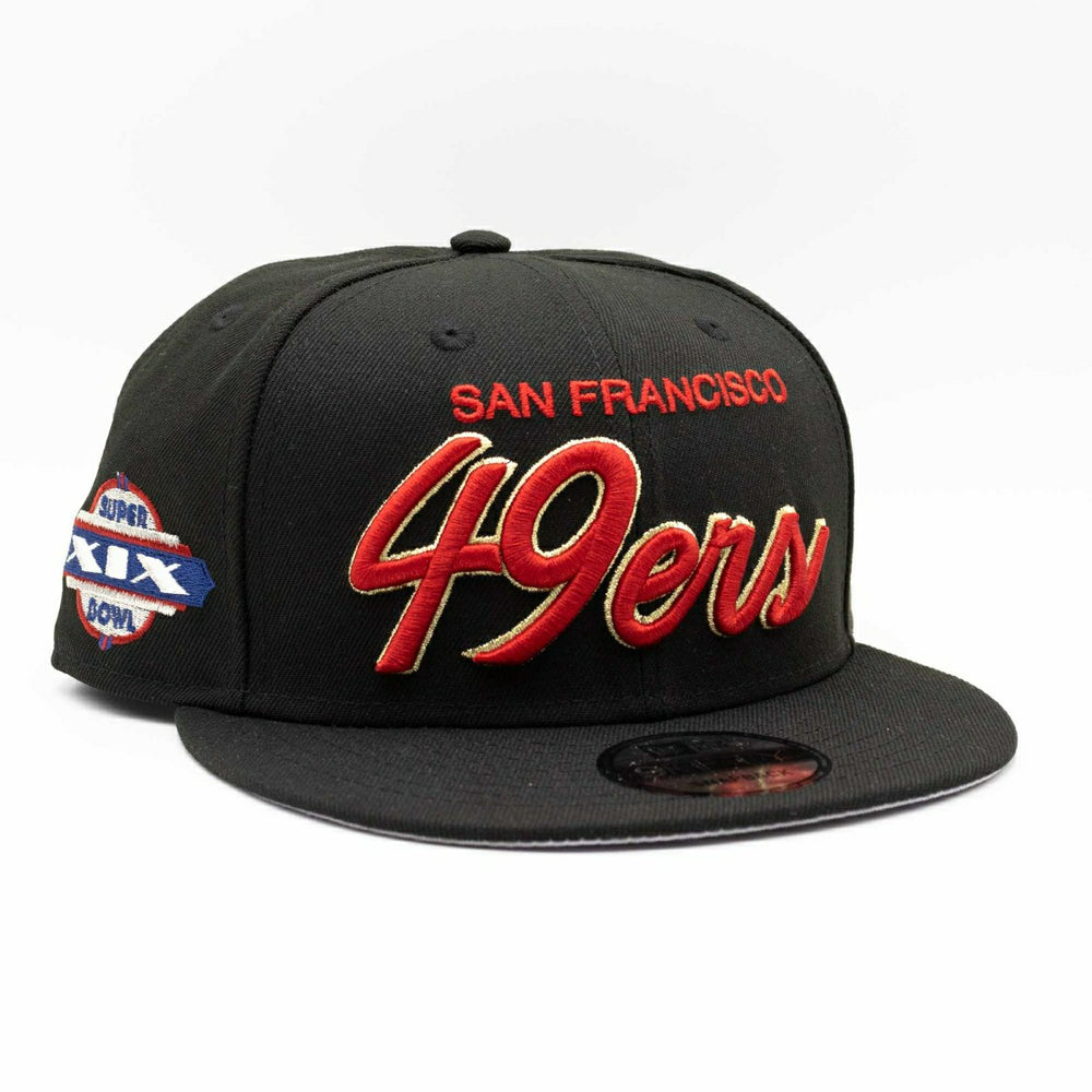 San Francisco 49ers Super Bowl XIX Script New Era 9FIFTY NFL Snapback Cap Fashion