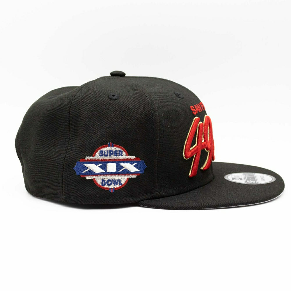 San Francisco 49ers Super Bowl XIX Script New Era 9FIFTY NFL Snapback Cap Fashion
