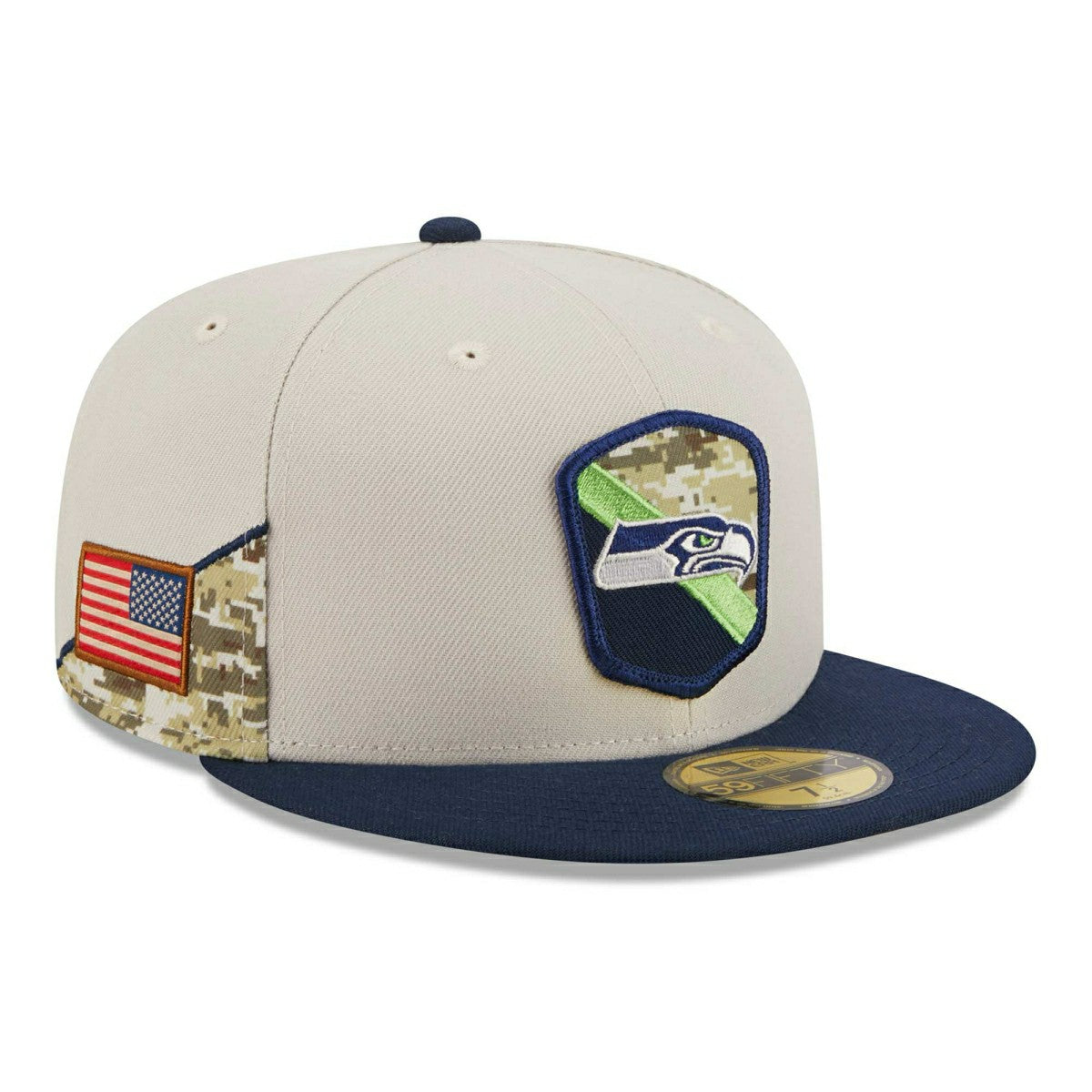 Seattle Seahawks 2023 NFL Salute to Service New Era 59FIFTY Fitted Cap Classic