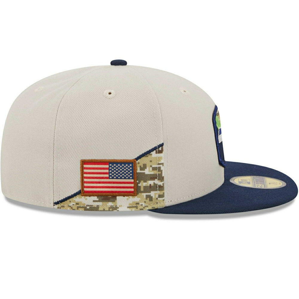 Seattle Seahawks 2023 NFL Salute to Service New Era 59FIFTY Fitted Cap Classic