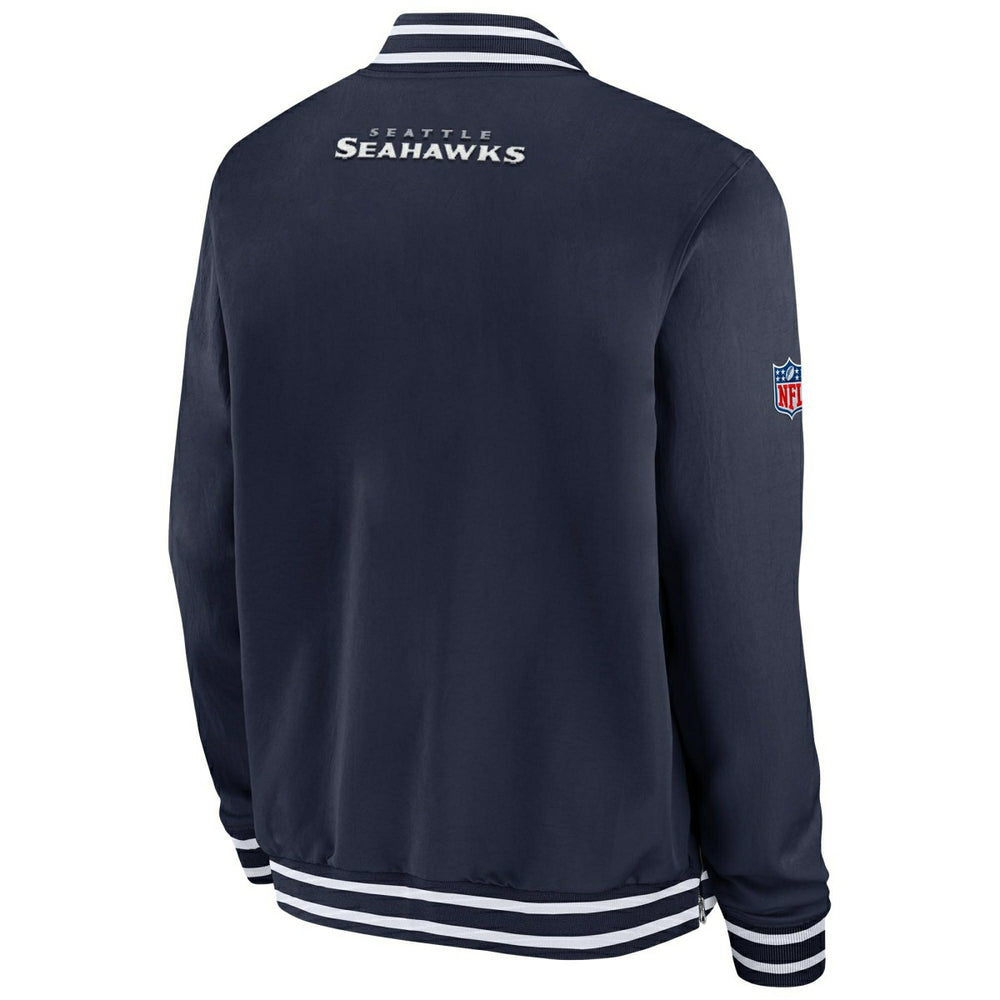 Seattle Seahawks NFL Sideline Nike Coach Bomber Jacket Fashion