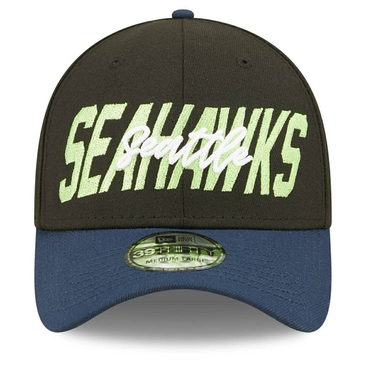 Seattle Seahawks Official 2022 NFL Draft New Era 39THIRTY Flex Cap Classic