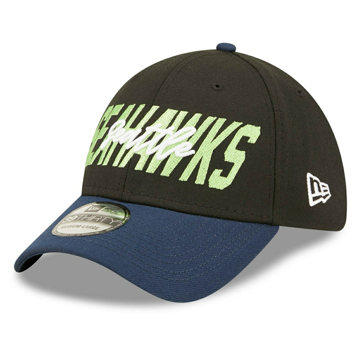 Seattle Seahawks Official 2022 NFL Draft New Era 39THIRTY Flex Cap Classic