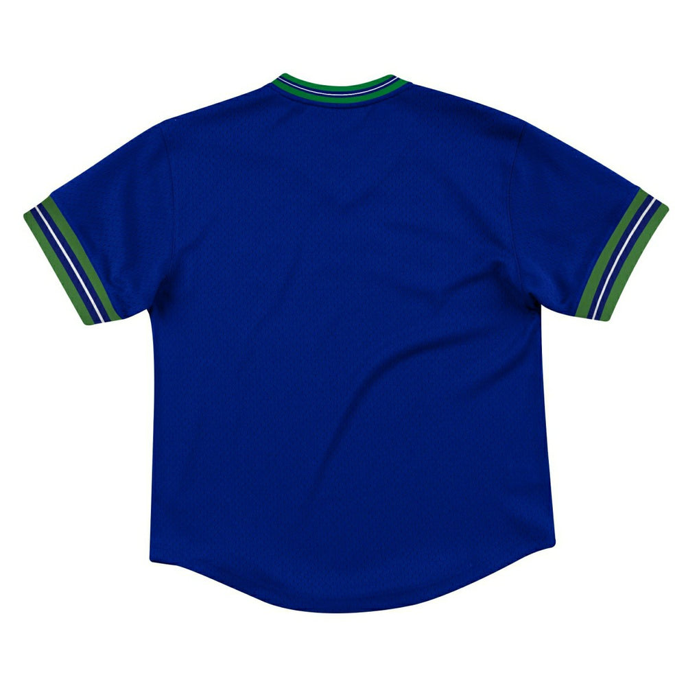 Seattle Seahawks Unbeaten Mitchell & Ness NFL V-Neck Mesh Shirt Blue Taass US