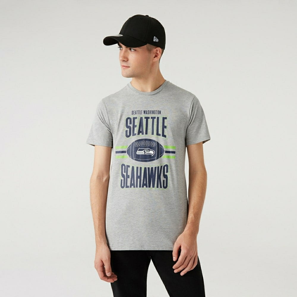 Seattle Seahawks Football New Era NFL T-Shirt Grey Taass for sale