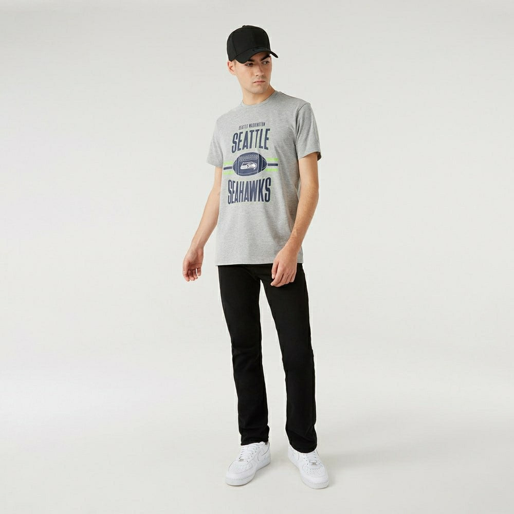 Seattle Seahawks Football New Era NFL T-Shirt Grey Taass for sale
