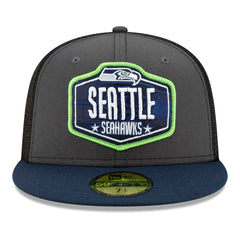 Seattle Seahawks Official 2021 NFL Draft New Era 59FIFTY Fitted Cap Taass US