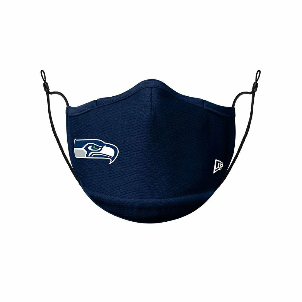 Seattle Seahawks Official NFL On-Field Face Mask Navy Lifestyle