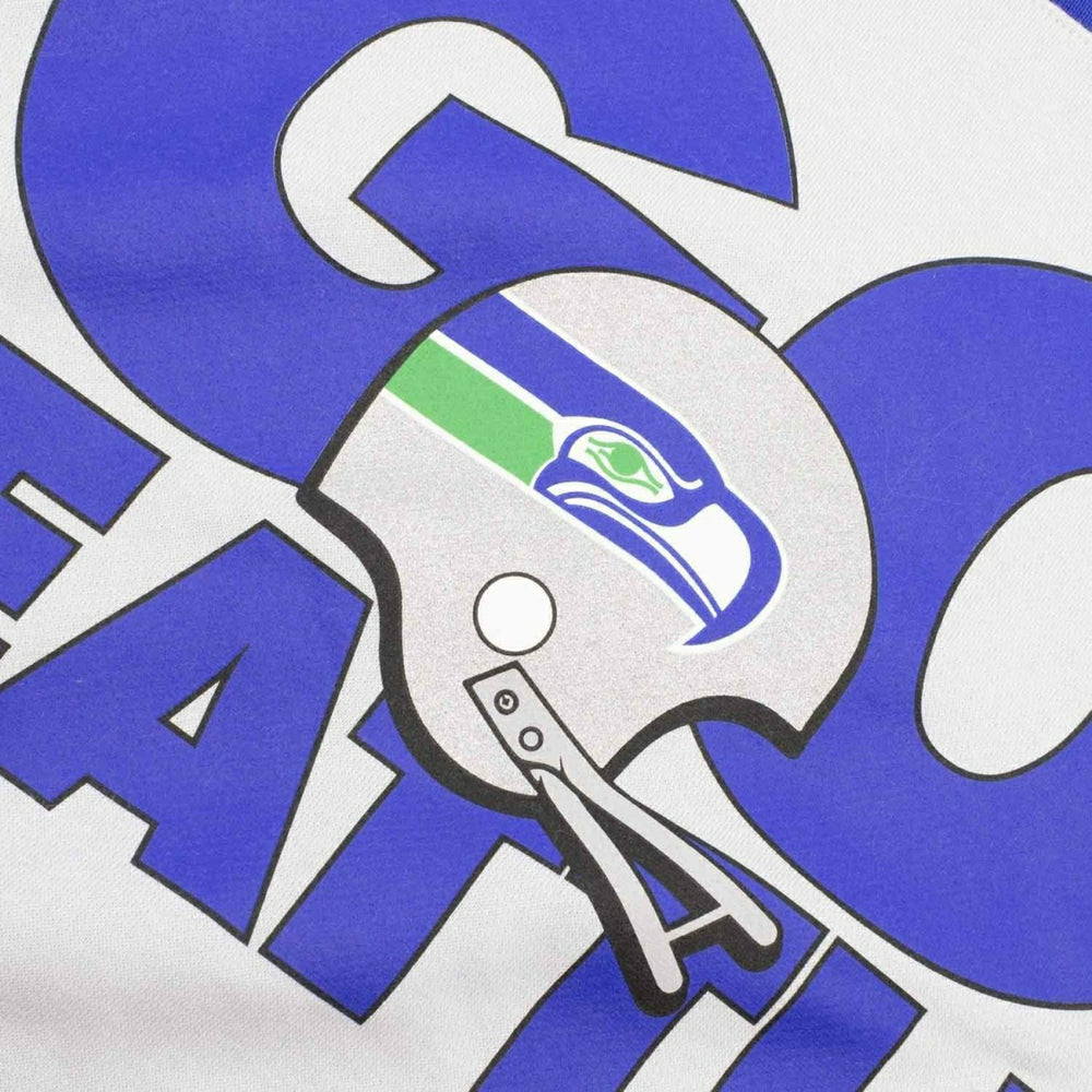 Seattle Seahawks GO SEATTLE Nike Throwback NFL Crewneck Pullover Taass sale