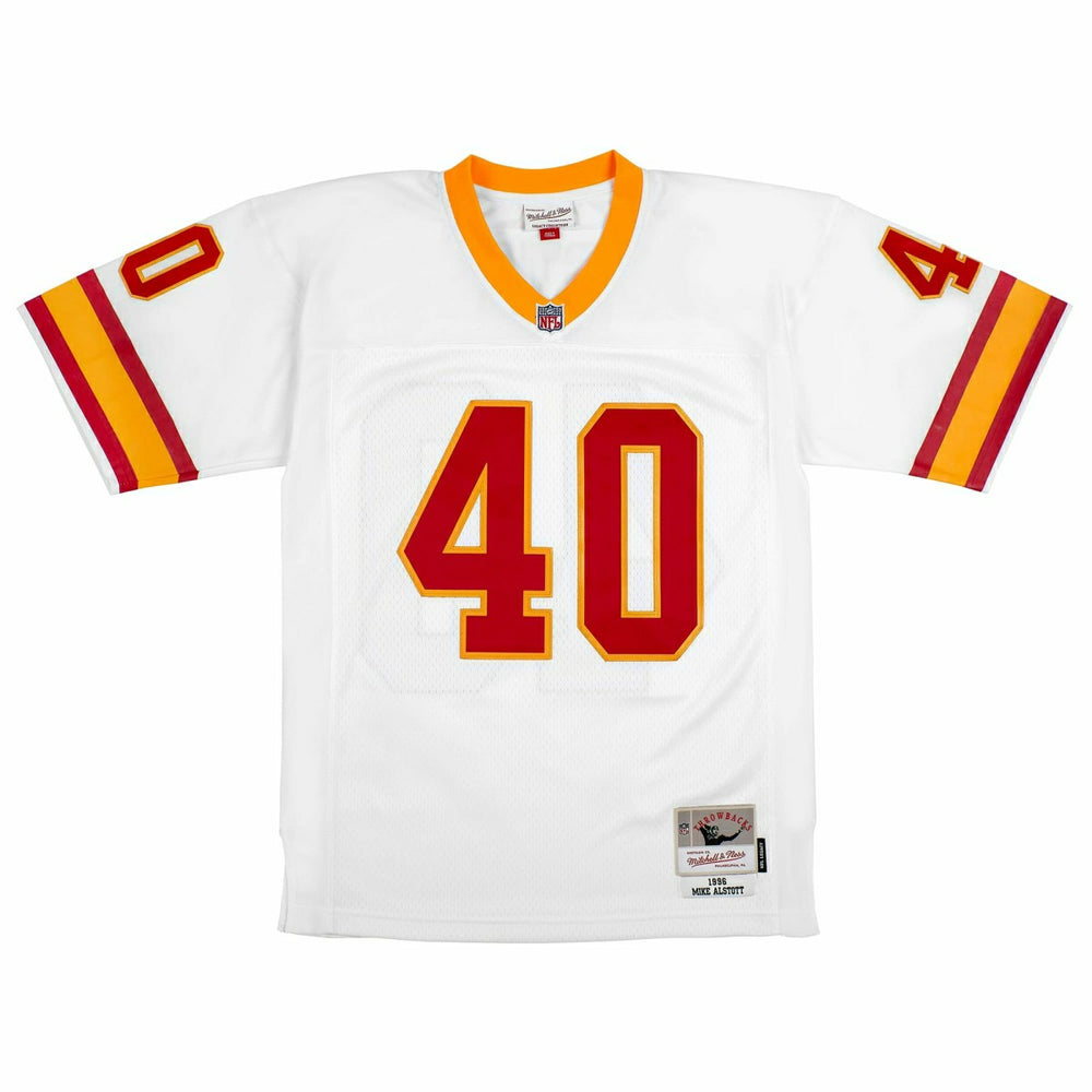 Mike Alstott #40 Tampa Bay Buccaneers Mitchell & Ness Throwback NFL Jersey White Classic