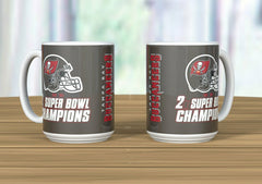 Tampa Bay Buccaneers 2x Super Bowl Champions Jumbo NFL Mug (440 ml) Taass sale