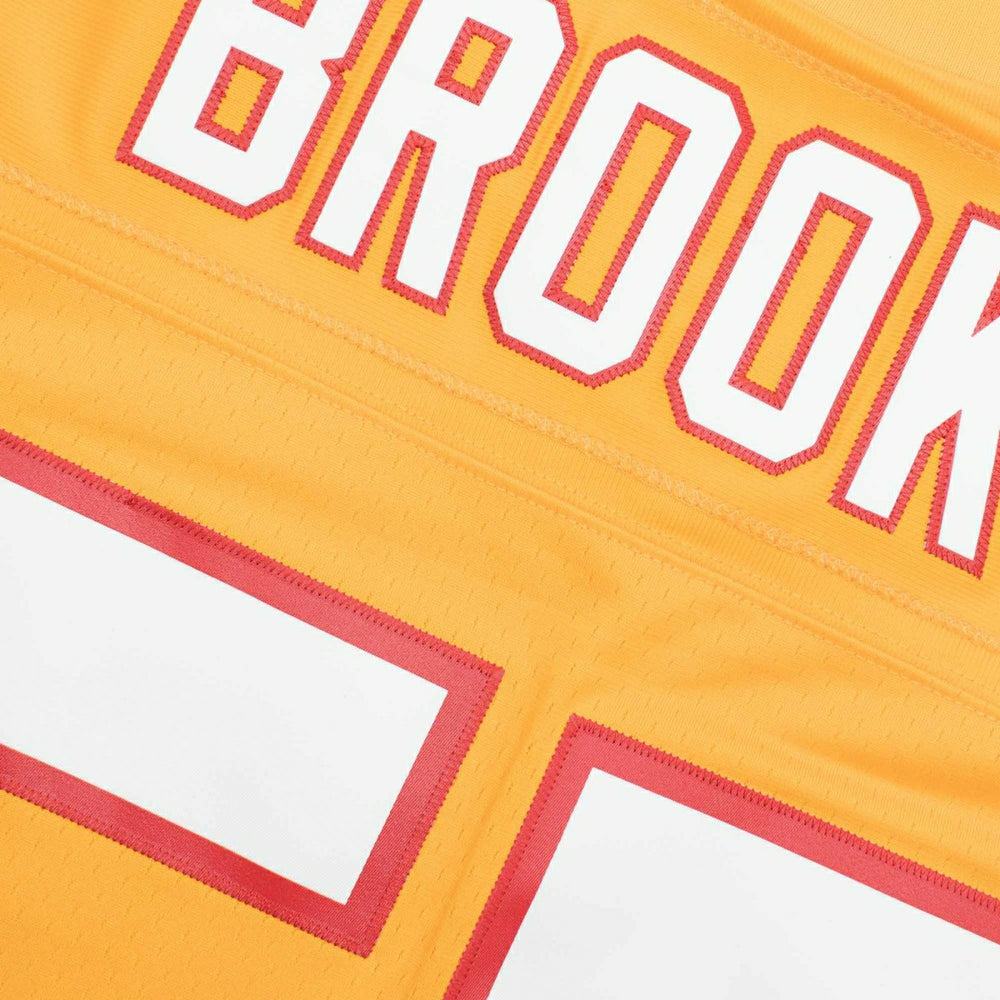 Derrick Brooks #55 Tampa Bay Buccaneers Mitchell & Ness Throwback NFL Jersey Yellow Classic