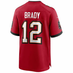 Tom Brady #12 Tampa Bay Buccaneers Nike Game NFL Football Jersey Red Fashion