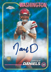 2024 Topps Chrome Sapphire Football Hobby Box Taass sale