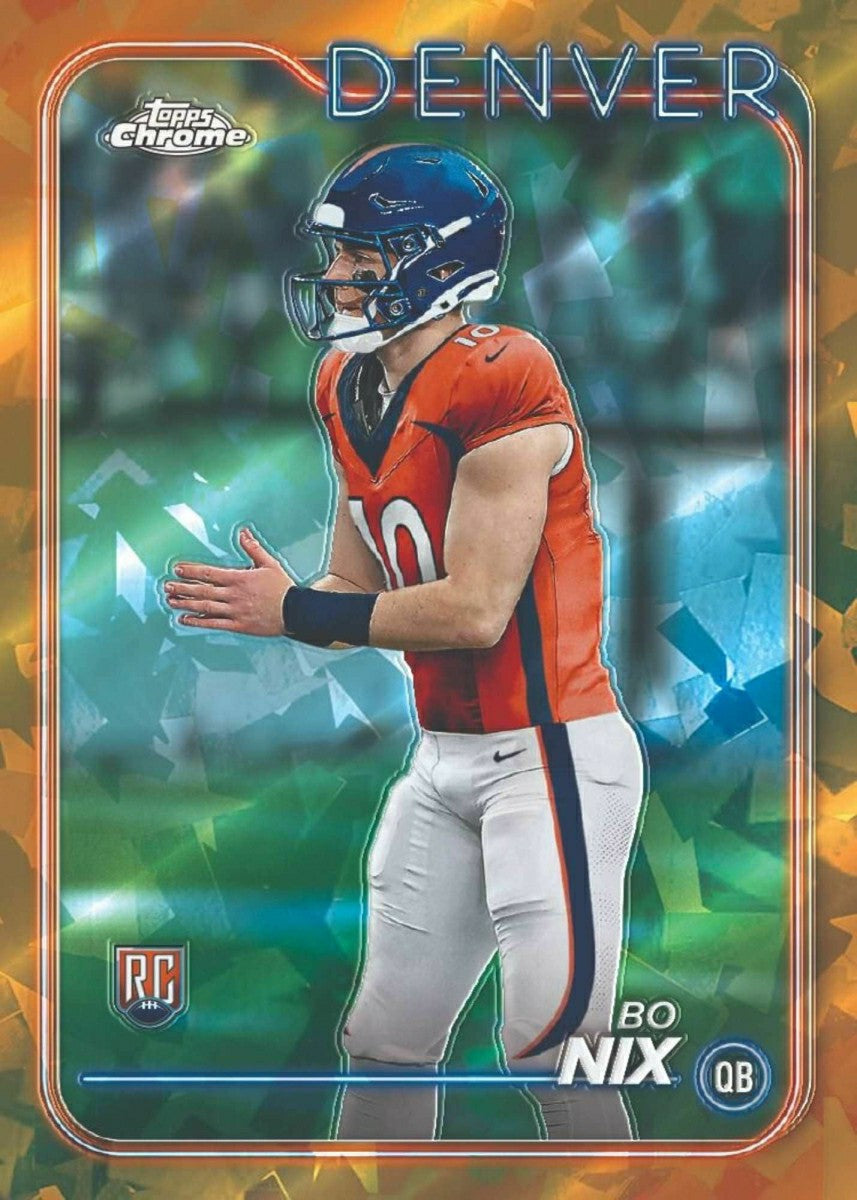 2024 Topps Chrome Sapphire Football Hobby Box Taass sale