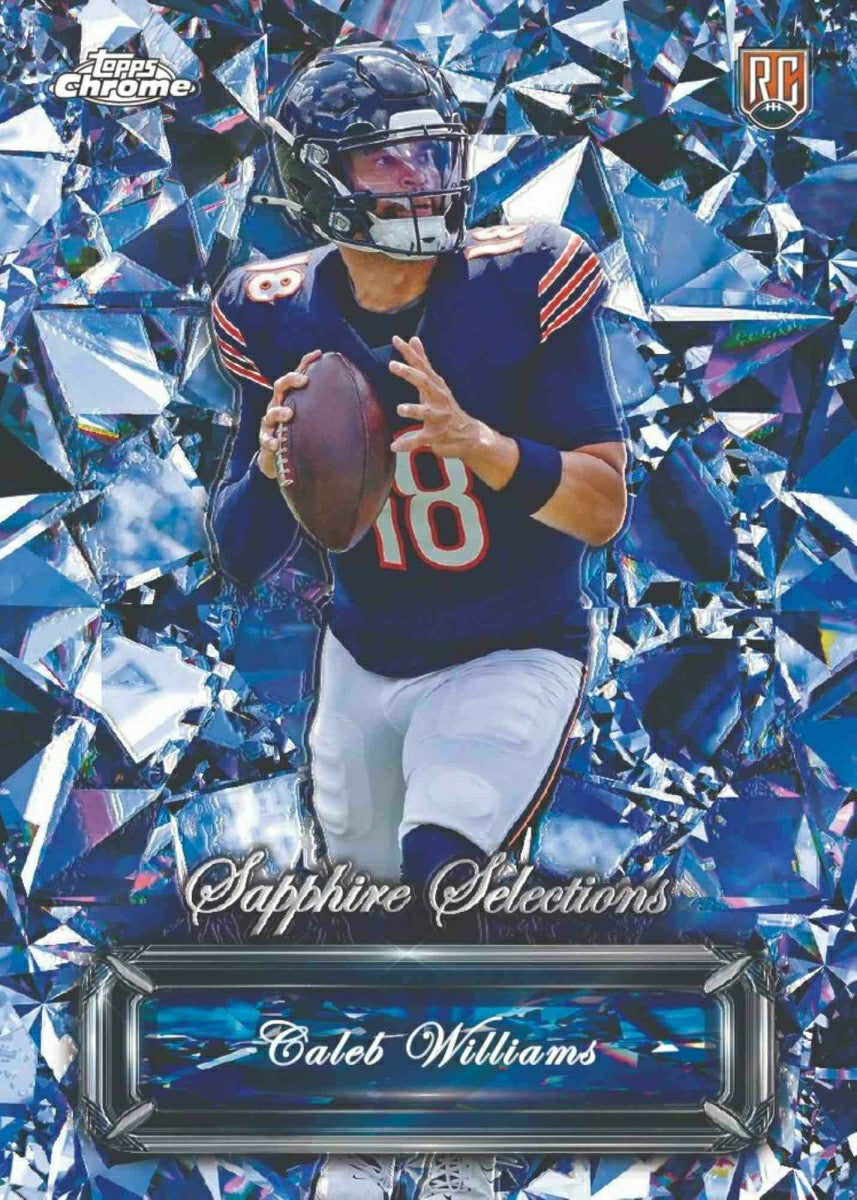 2024 Topps Chrome Sapphire Football Hobby Box Taass sale
