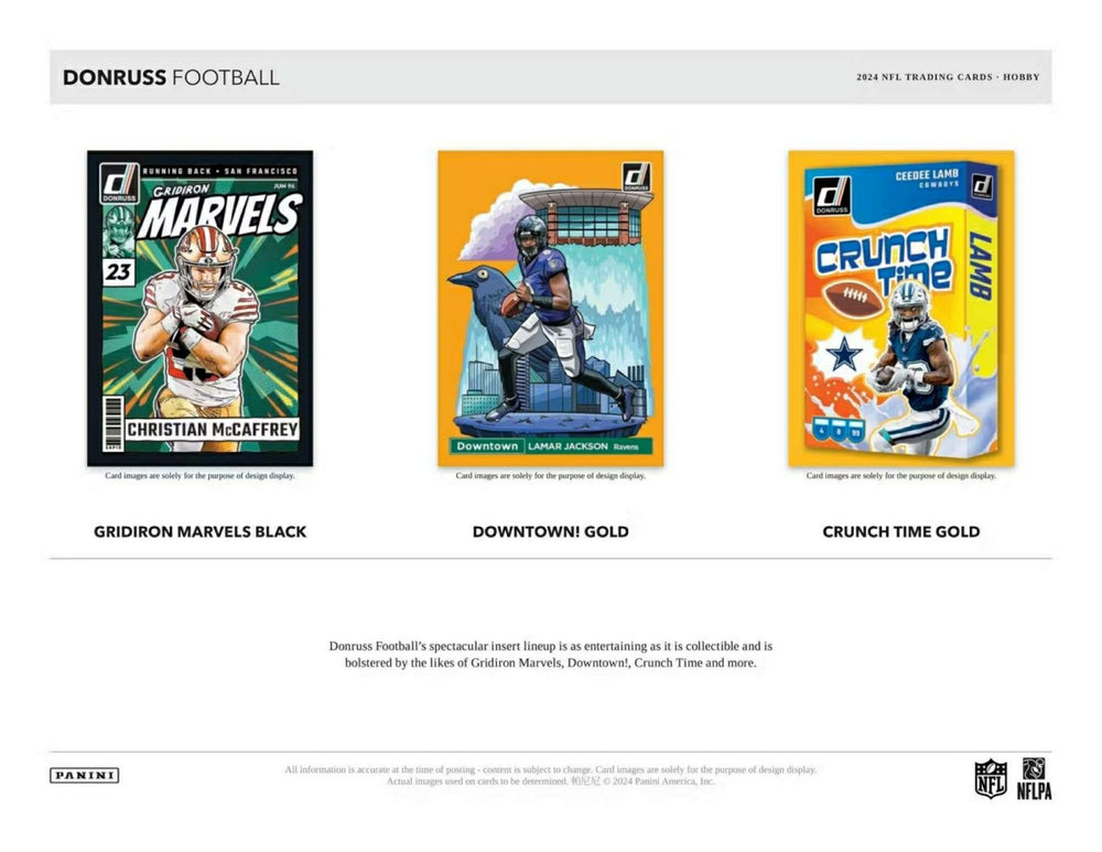 2024 Panini Donruss NFL Football Mega Box Taass for sale