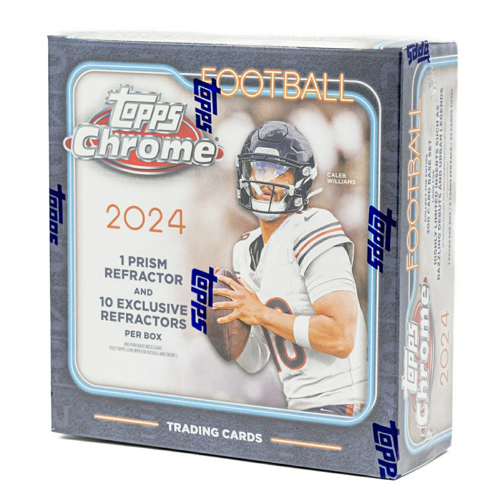 2024 Topps Chrome Football Mega Box Taass sale