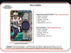 2024 Topps Chrome Football Mega Box Taass sale