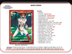2024 Topps Chrome Football Mega Box Taass sale