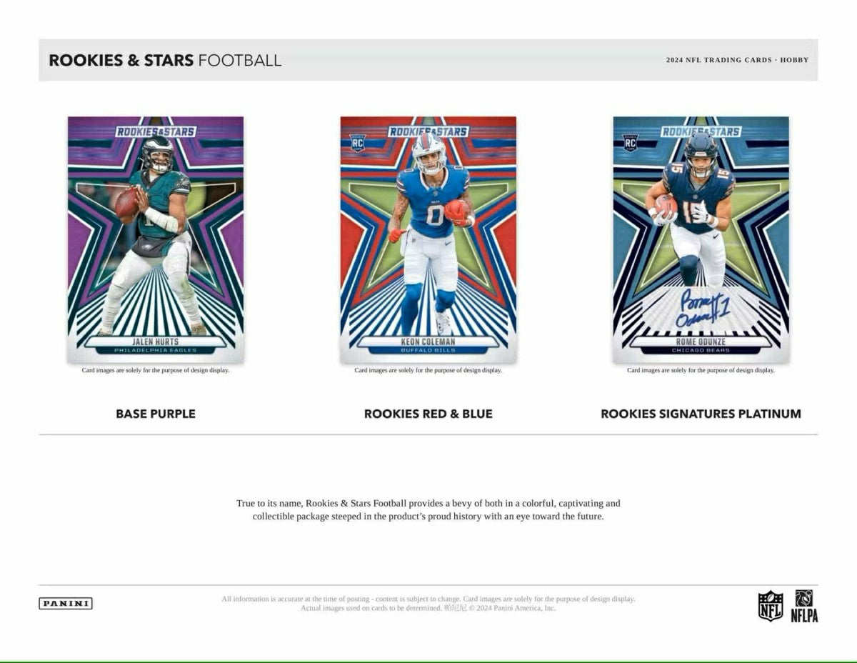 2024 Panini Rookies & Stars Football Hobby Box NFL Taass US