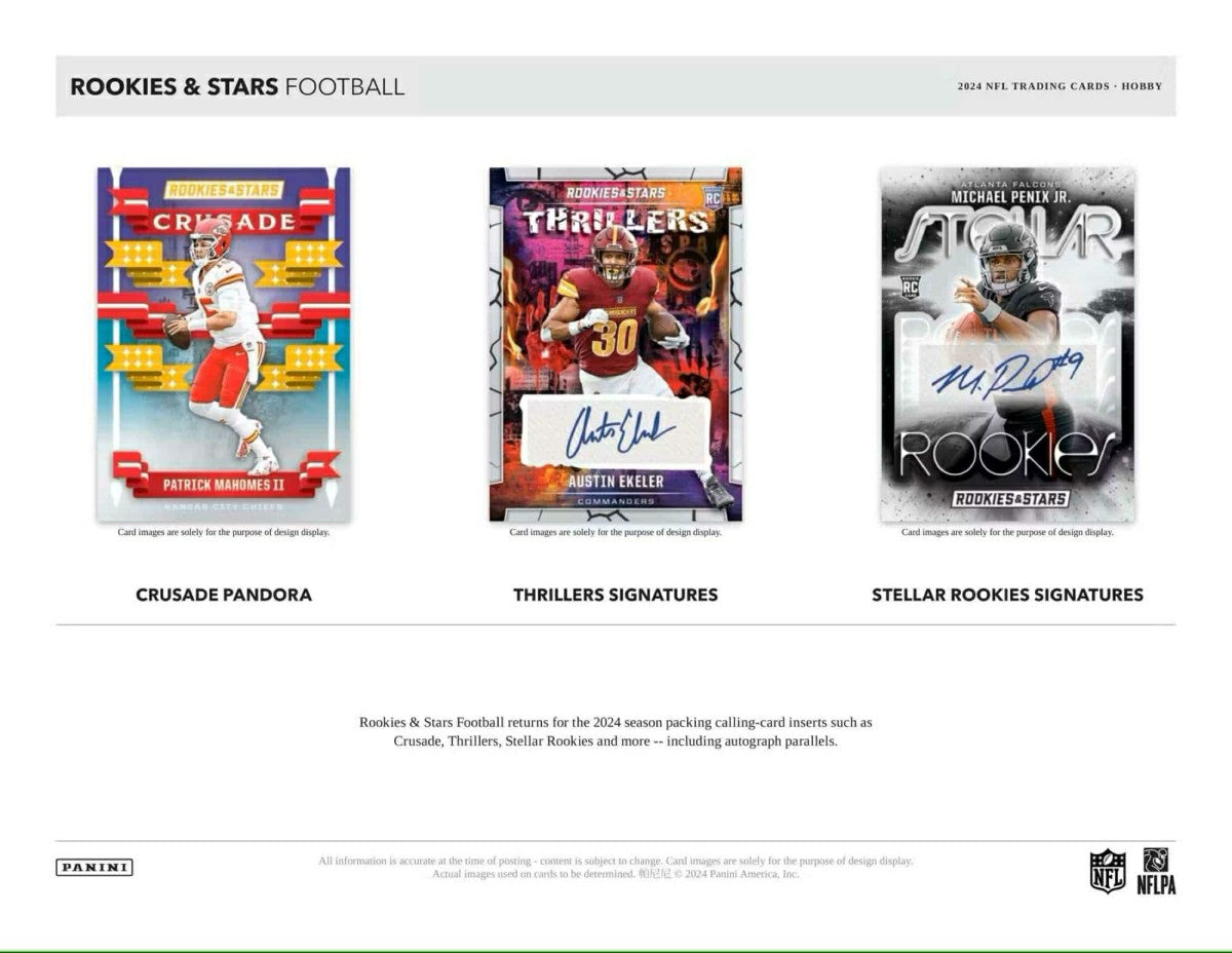 2024 Panini Rookies & Stars Football Hobby Box NFL Taass US