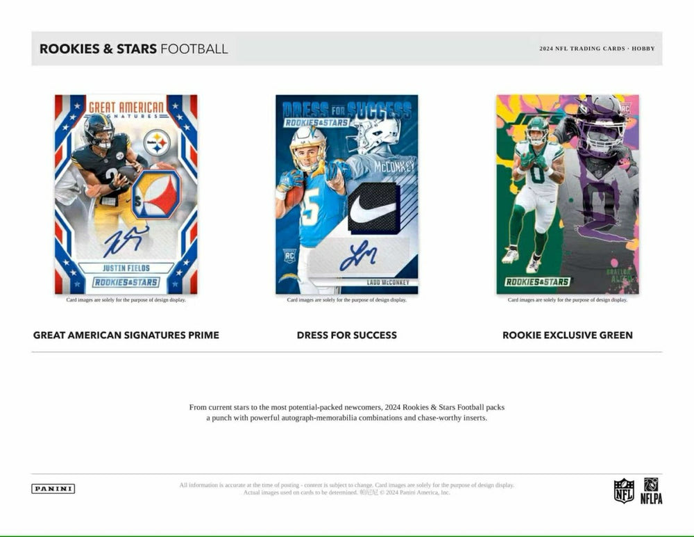2024 Panini Rookies & Stars Football Hobby Box NFL Taass US