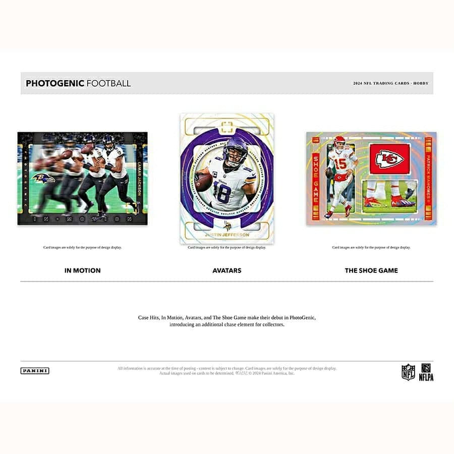 2024 Panini Photogenic Football NFL Hobby Box Classic