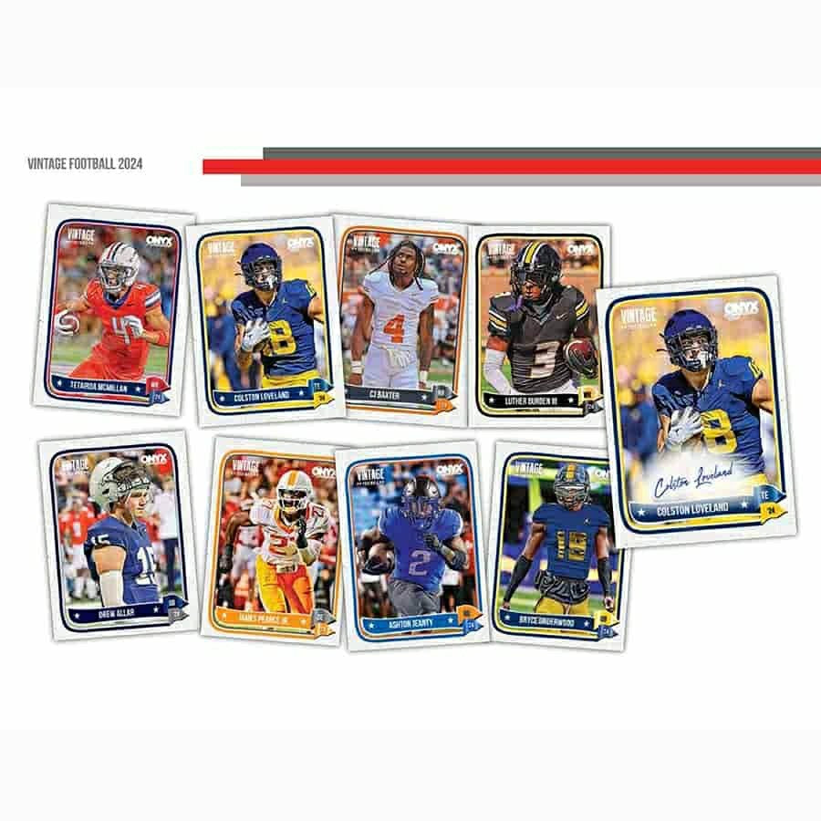 2024 Onyx Vintage Base Series Football Hobby Box Lifestyle