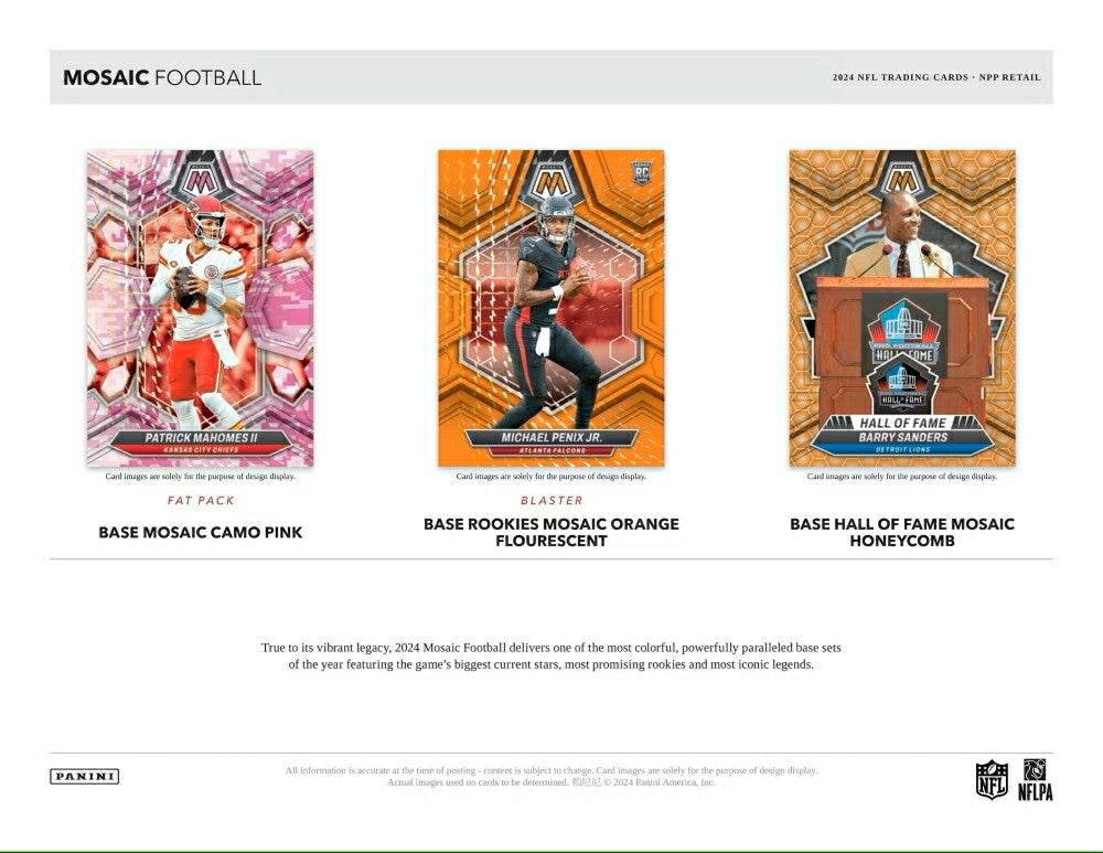 2024 Panini Mosaic Football NFL Blaster Box Taass US
