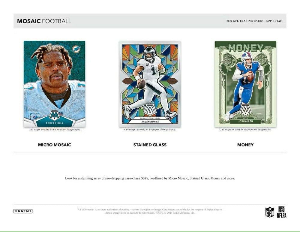 2024 Panini Mosaic Football NFL Blaster Box Taass US