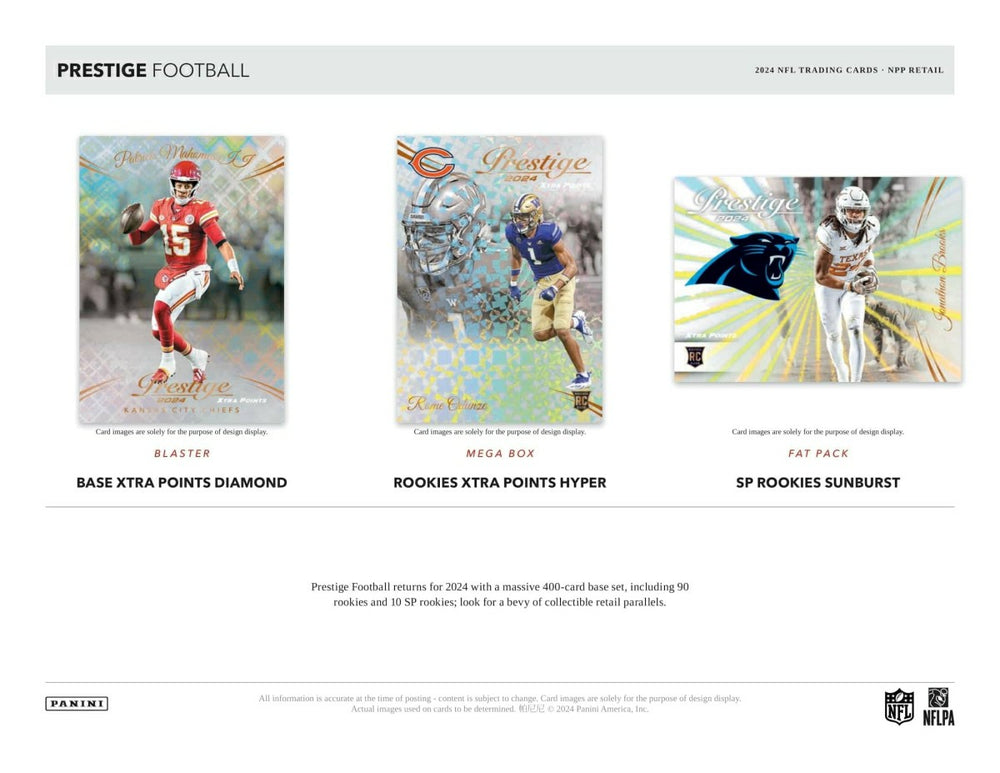 2024 Panini Prestige NFL Football Mega Box Classic