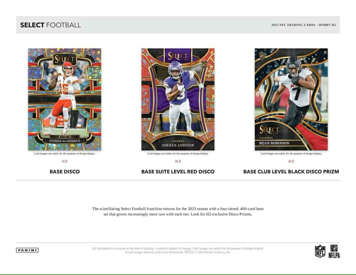 2023 Panini Select Football NFL H2 Box Lifestyle
