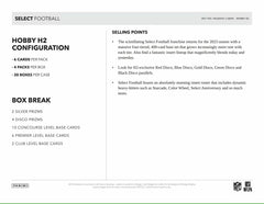 2023 Panini Select Football NFL H2 Box Lifestyle