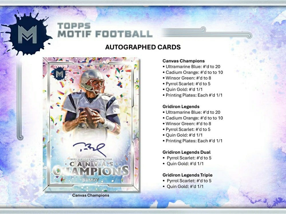 2023 Topps Motif Football Hobby Box Taass US