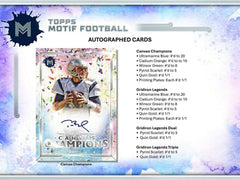 2023 Topps Motif Football Hobby Box Taass US