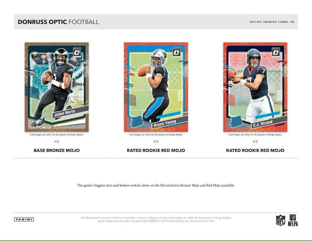 2023 Panini Donruss Optic NFL Football H2 Box Classic