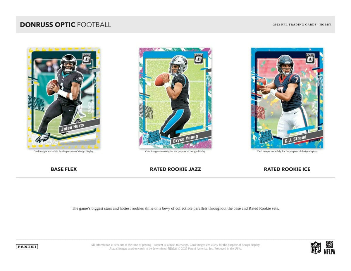 2023 Panini Donruss Optic NFL Football Hobby Box Fashion