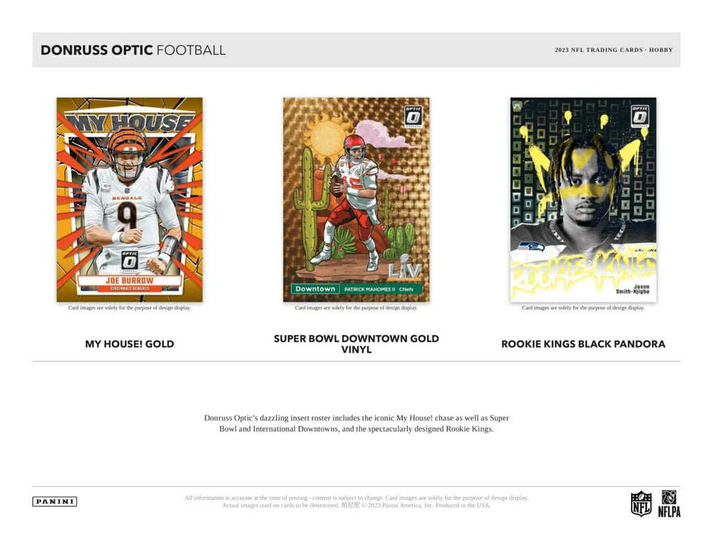 2023 Panini Donruss Optic NFL Football Hobby Box Fashion