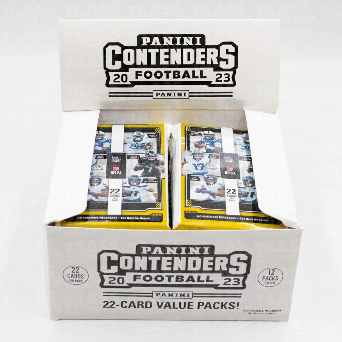 2023 Panini Contenders Football NFL Jumbo Value Fat-Pack Box Lifestyle