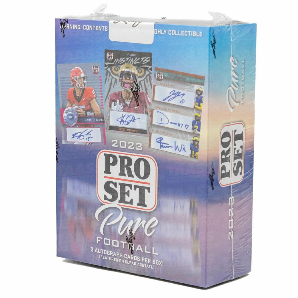 2023 Leaf Pro Set Pure Football Hobby Box Classic