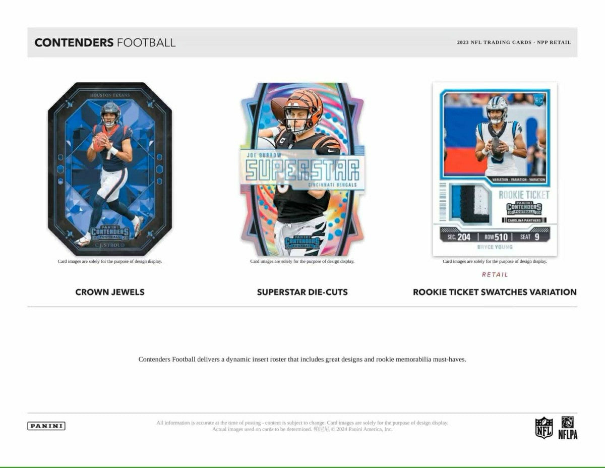 2023 Panini Contenders Football NFL Blaster Box Fashion