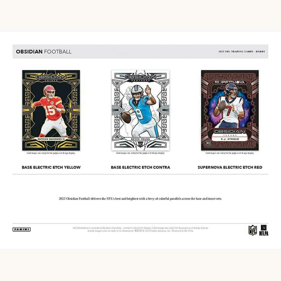 2023 Panini Obsidian Football NFL Hobby Box Taass for sale